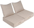 Outdoor Olefin Water-Resistant Deep Seat Cushion Set, Thickened Sofa Chair Pad by Aofeite