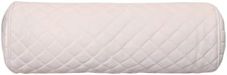 Neck Roll Pillow Cushion Cover, 16x7 Inch Full Moon Round Bolster Pillow Case by Ganloz