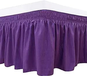 Purple Wrap Around Bed Skirts - Image 4