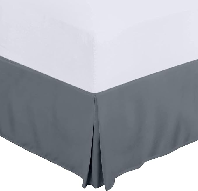 Queen Size Bed Skirt 600 TC Egyptian Cotton 16 Inch Drop Easy Fit - Image 2