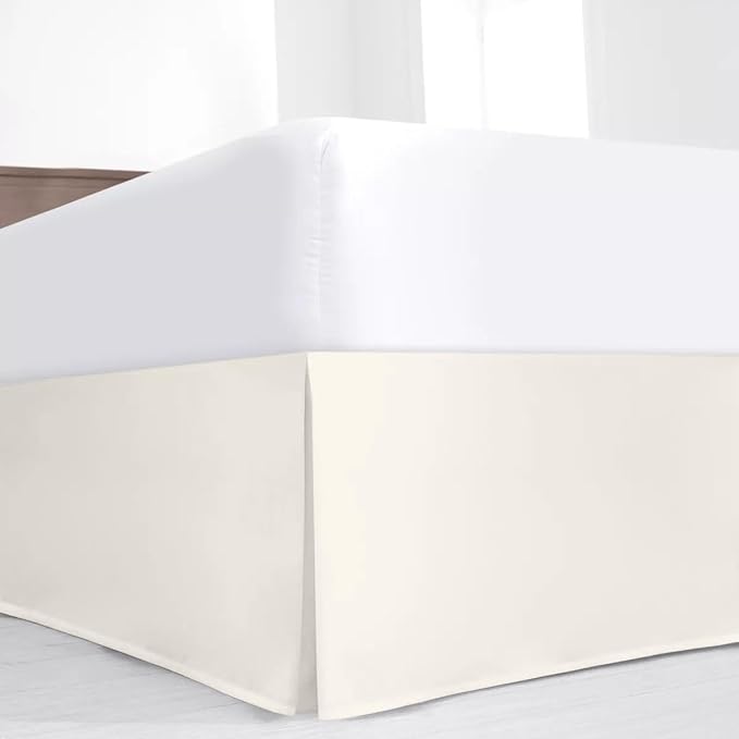 SKY BEDDINGS Luxury Pleated Queen Bed Skirt by SKYBEDDINGS