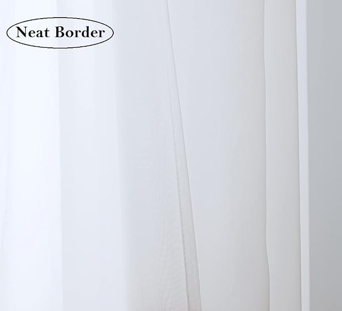 PI Sheer White Long Curtains - Image 4