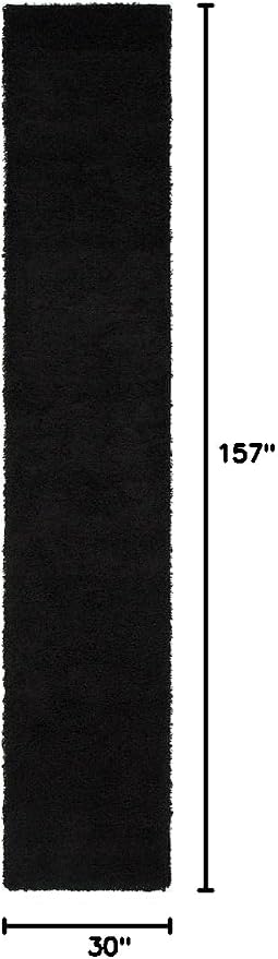 Unique Loom Solid Shag Collection Area Rug - Image 2