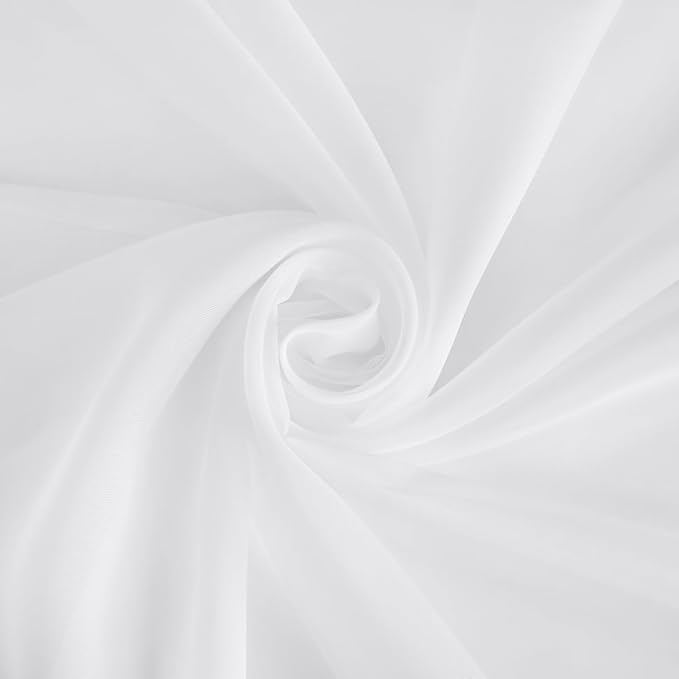 NICETOWN 90 Inch White Sheer Curtains - Image 9