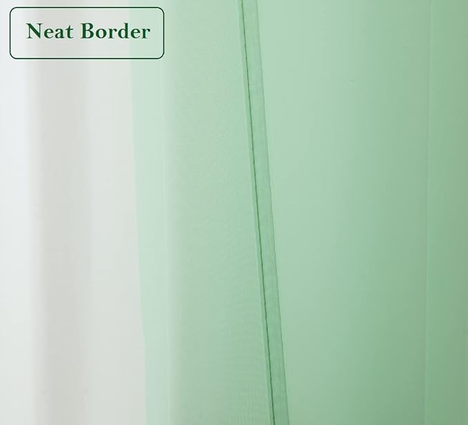PI Short Sheer Curtains 45 inches Long - Image 4