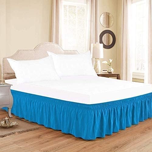 Turquoise Wrap Around Bed Skirts - Image 4