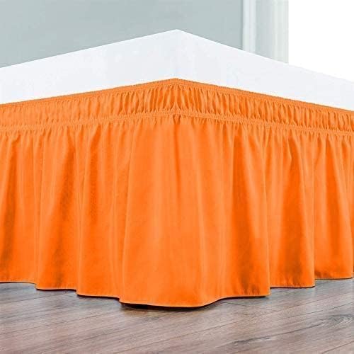 Orange Wrap Around Bed Skirts - Image 3