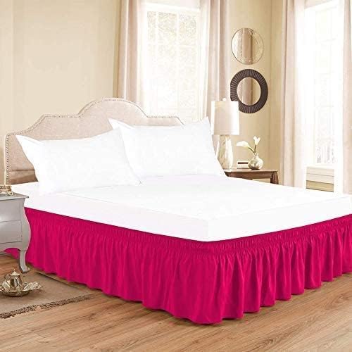 Hot Pink Wrap Around Bed Skirts - Image 4