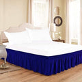 Royal Blue Wrap Around Bed Skirts by Unknown