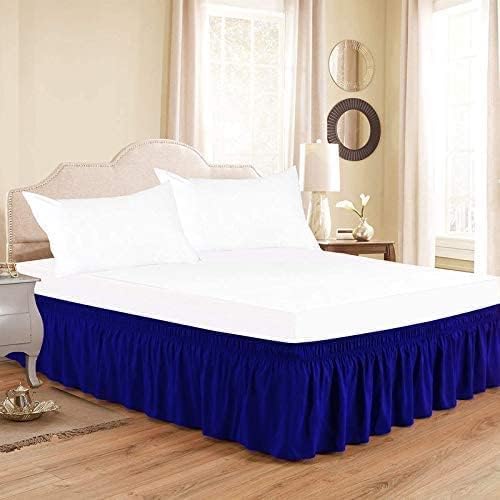 Royal Blue Wrap Around Bed Skirts - Image 2