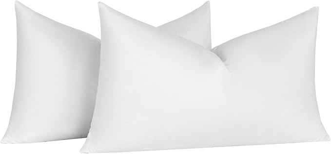 12x20 Decorative Throw Pillow Inserts-Down Feather Pillow Inserts-Oblong-Cotton - Image 9