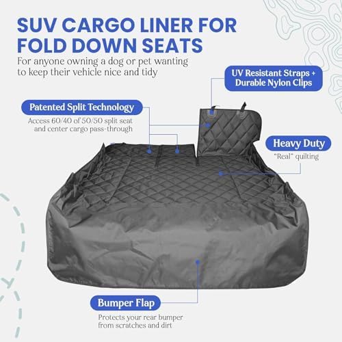4Knines Split Cargo Liner for SUV – For Dogs & Pets, Heavy-Duty, Waterproof - Image 4