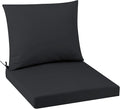 Outdoor Seat Cushion Set 24 x 24 In, Water-Resistant & Fade-Resistan, Patio by Unknown