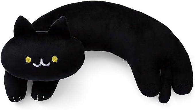 U-Shaped Cat Plush Pillow, Cute Plushies, Birtday Gift by Furvana
