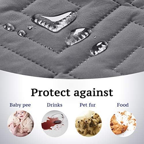 H.VERSAILTEX Reversible Loveseat Cover Furniture Protector Anti-Slip Water - Image 4