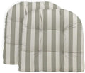RSH DECOR: Tufted U-Shape Wicker Seat Cushions Set of 2 | 19” x 19” | by RSHDECOR