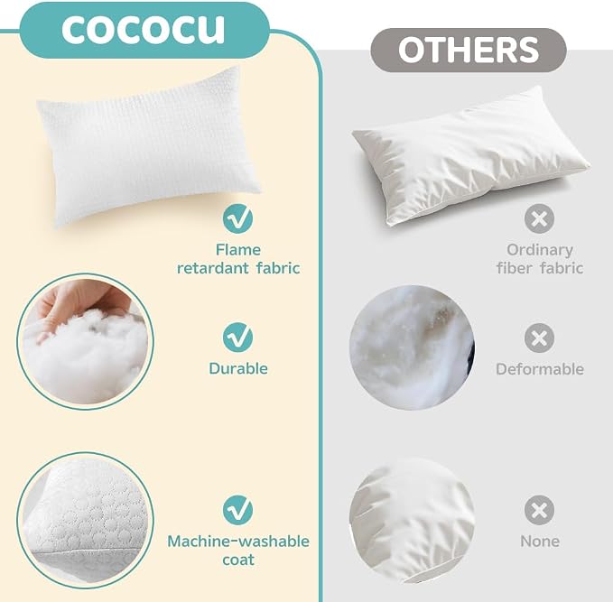 Toddler Pillow for 2-5 Year Olds, Organic Cotton Toddler Crib Pillow - Image 7