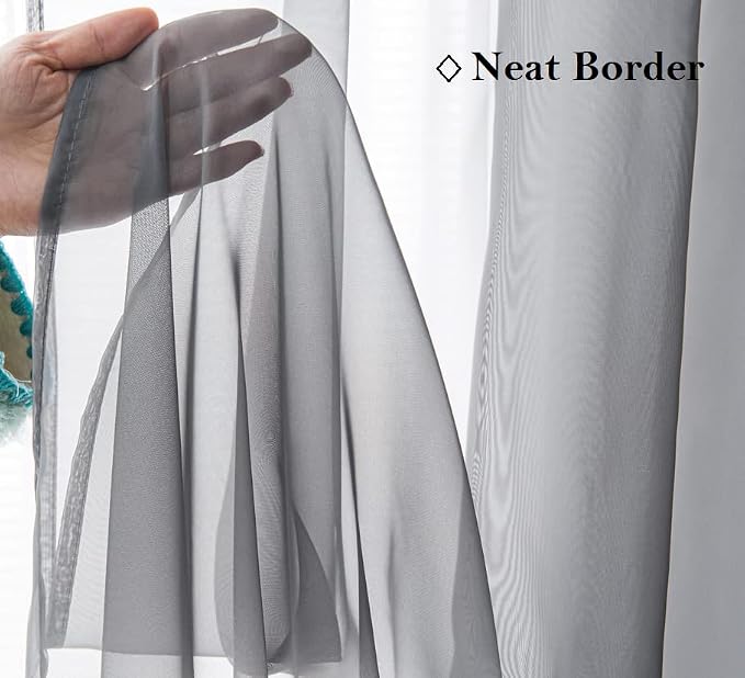 PI Short Sheer Curtains 63 Inches Long - Image 4