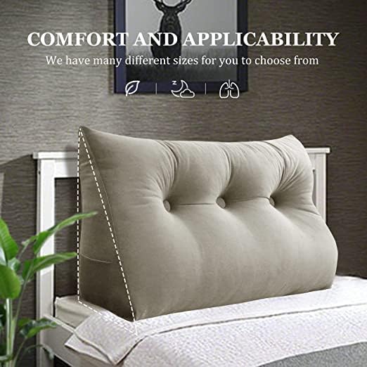 Wedge Headboard Pillow Dorm Room Reading Pillow Back Support - Image 3