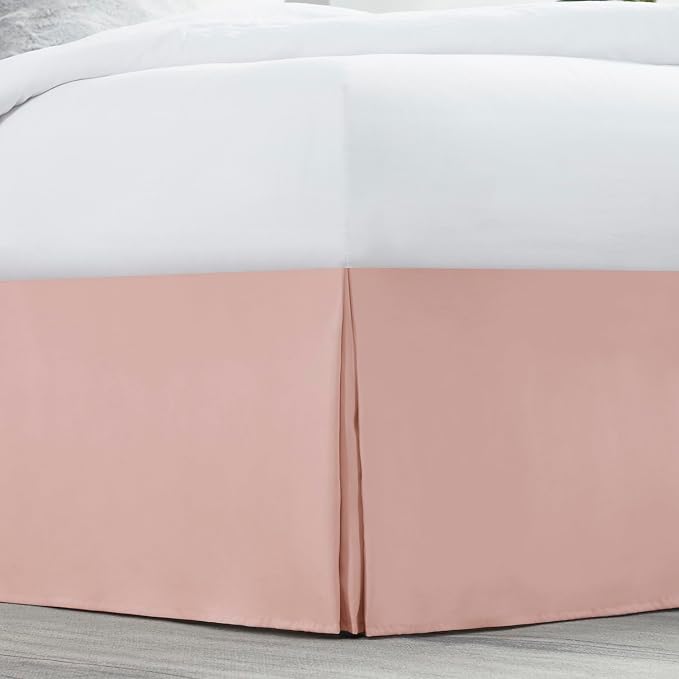 Nestl Peach Beige Bed Skirt Cal King Size - Image 2
