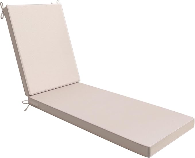 AAAAAcessories Outdoor Chaise Lounge Cushions, Waterproof, Fade-Resistant Patio by AAAAAcessories