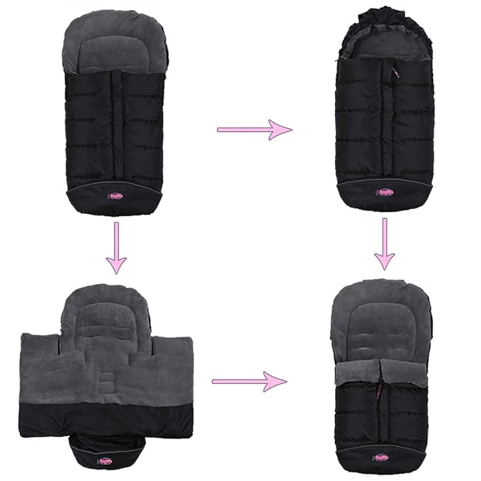 Anti-Kick Stroller Blanket, Toddler Stroller Universal Footmuff Cosy Toes Buggy - Image 2