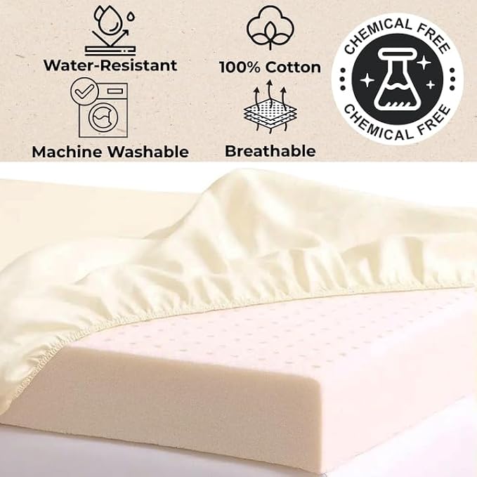 Organic Cotton Crib Mattress Protector - Image 2