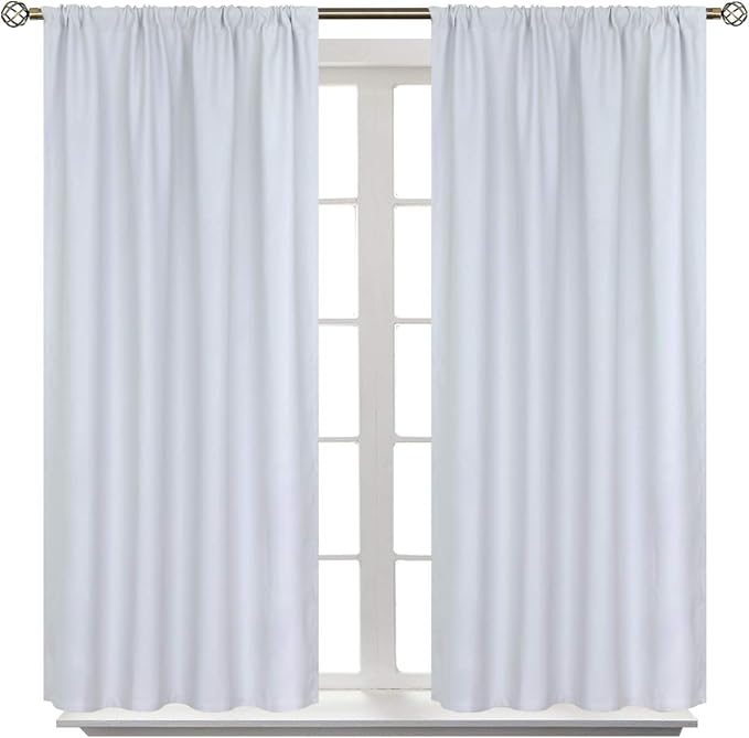 BGment Rod Pocket Room Darkening Curtains 54 Inches Length by BGment
