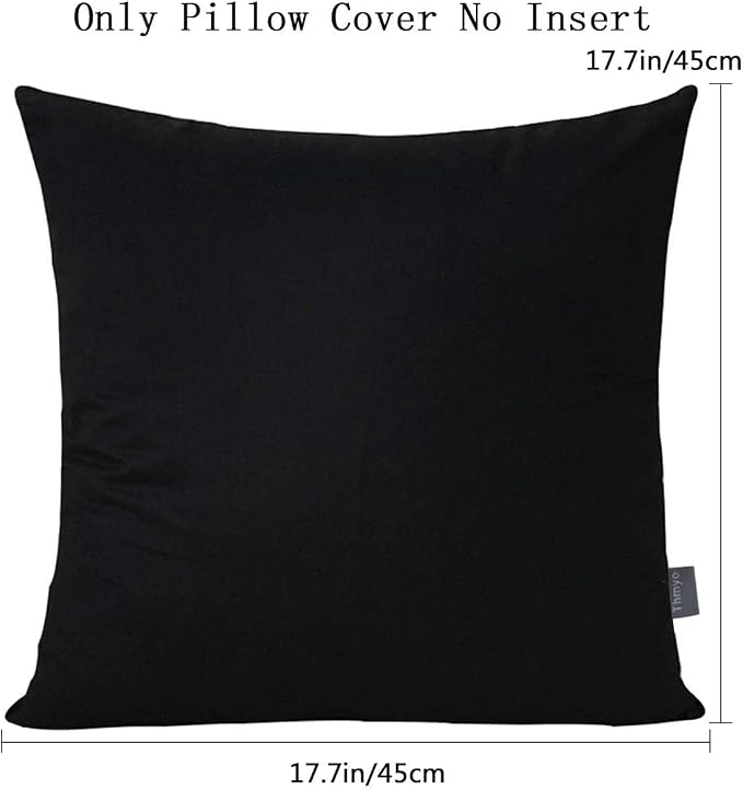 Thmyo 4-Pack 100% Cotton Comfortable Solid Decorative Throw Pillow Case Square - Image 5