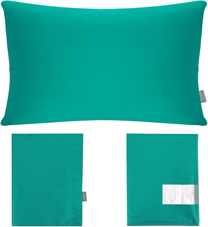 Thmyo 4-Pack 100% Cotton Lumbar Comfortable Solid Decorative Throw Pillow Case - Image 7