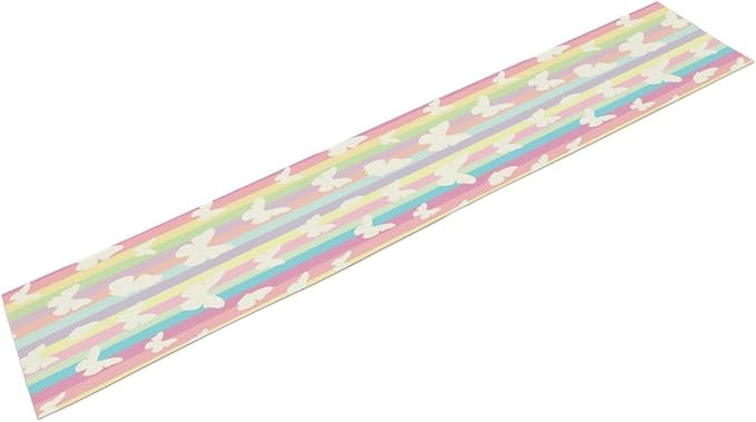 Rainbow Butterfly Kids Girl Table Runner - Image 8