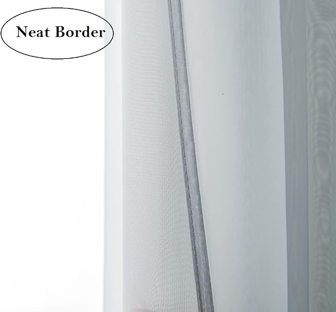 PI Light Grey Sheer Curtains - Image 4