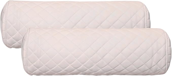 Neck Roll Pillow Cushion Cover, 20x6 Inch Full Moon Round Bolster Pillow Case by Ganloz