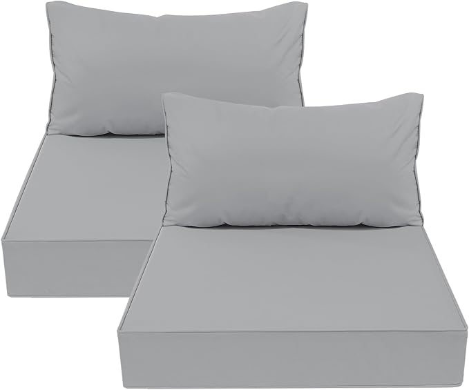 AAAAAcessories Outdoor Deep Seat Cushions, Waterproof, Fade-Resistant Patio by AAAAAcessories