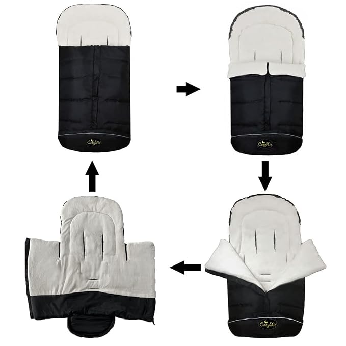 CozyMe 3 in 1 Winter Outdoor Tour Toddler Universal Stroller Sleeping Bag - Image 5