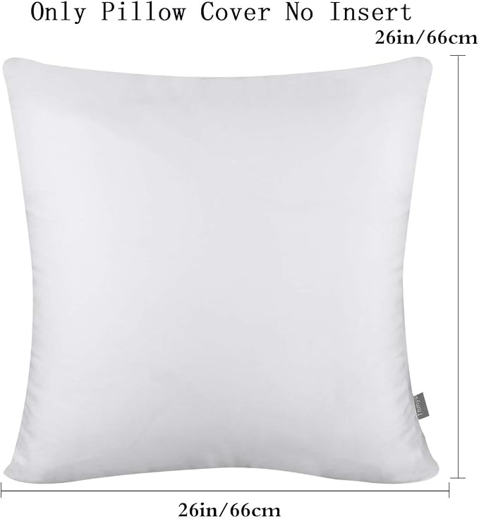 Thmyo 4-Pack 100% Cotton Comfortable Solid Decorative Throw Pillow Case Square - Image 6