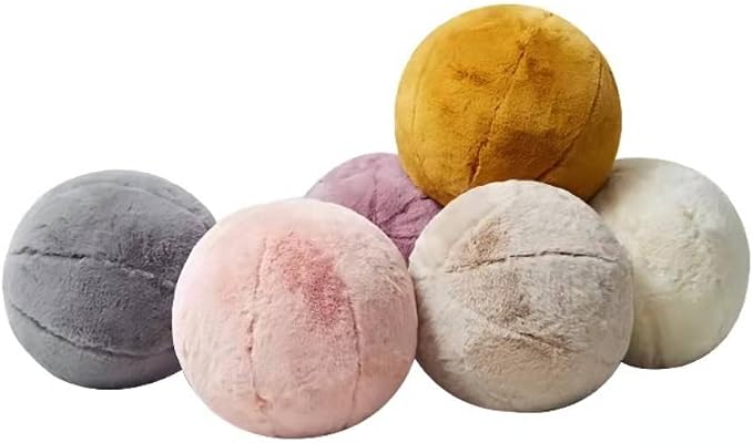 MOJUN Plush Ball Pillow, Round Throw Pillow Home Decoration Floor Pillow Cushion - Image 5
