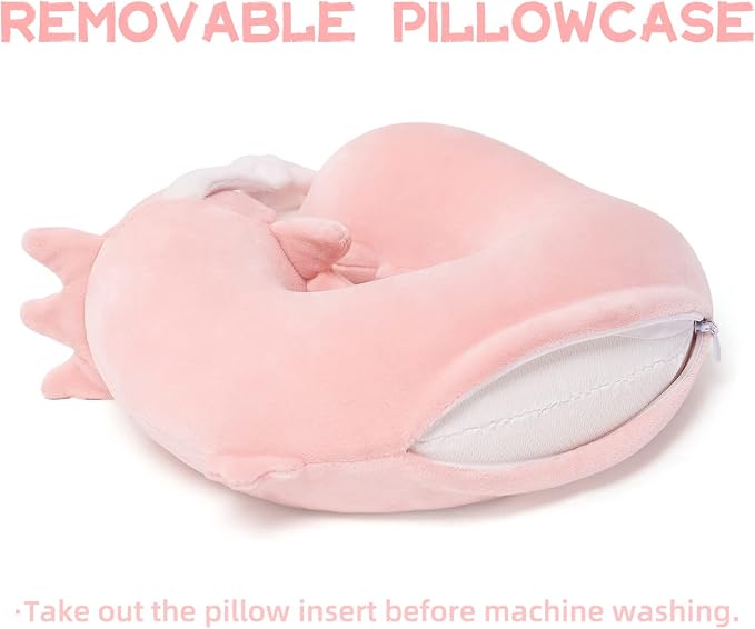 Niuniu Daddy Axolotl Kids Travel Pillow Road Trip Essentials - Image 6