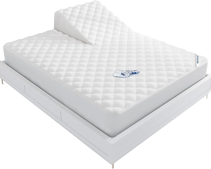 Waterproof Split Top King Mattress Pad Protector by Moonsea