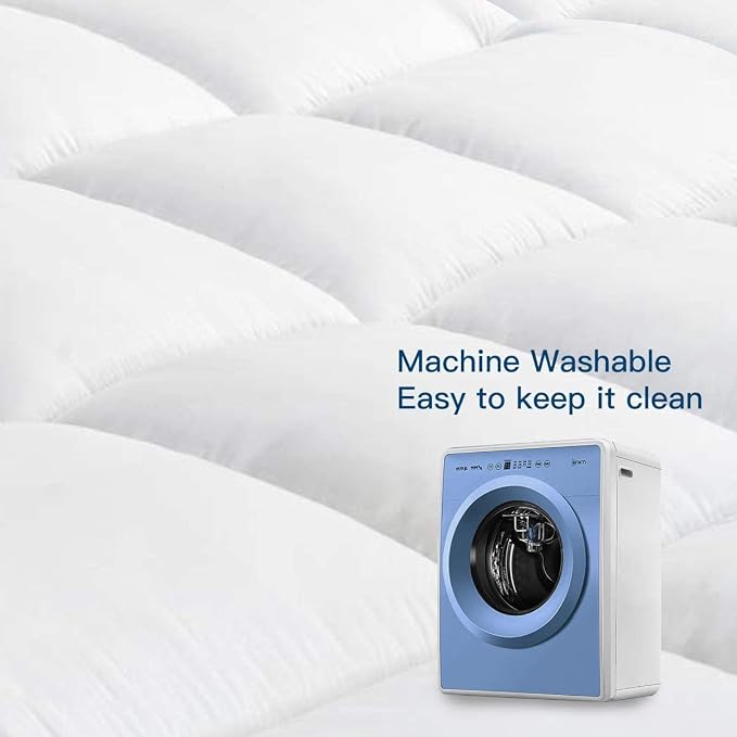 COONP Twin Mattress Topper, Extra Thick Pillowtop, Cooling Plush Mattress Pad - Image 7