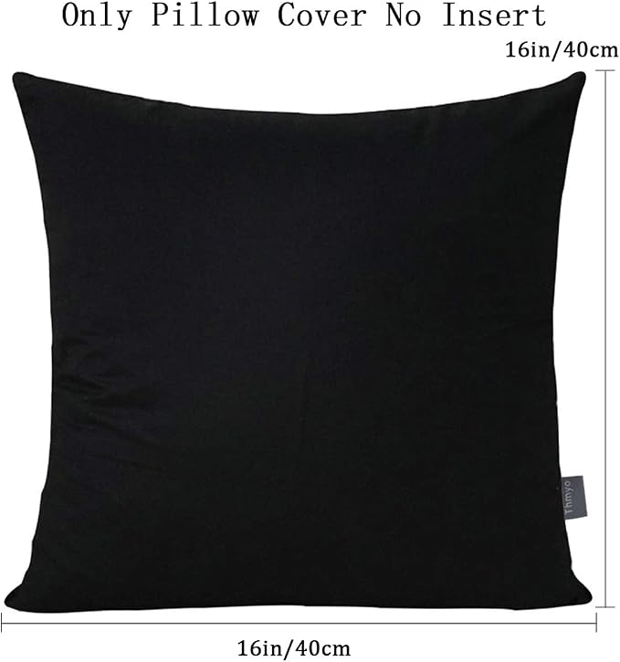 Thmyo 4-Pack 100% Cotton Comfortable Solid Decorative Throw Pillow Case Square - Image 5
