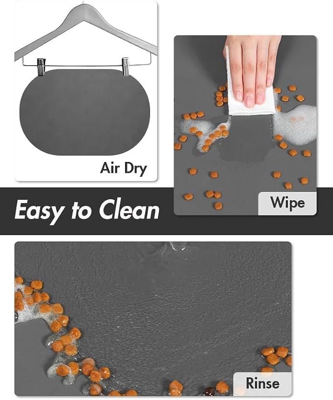 Absorbent Dog Food Mat-Dog Mat for Food and Water Bowl, Quick Dry Pet Food Mat - Image 3