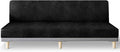 molasofa Leather Like Stretch Futon Slipcover Armless Futon Bed Sofa Cover by Molasofa