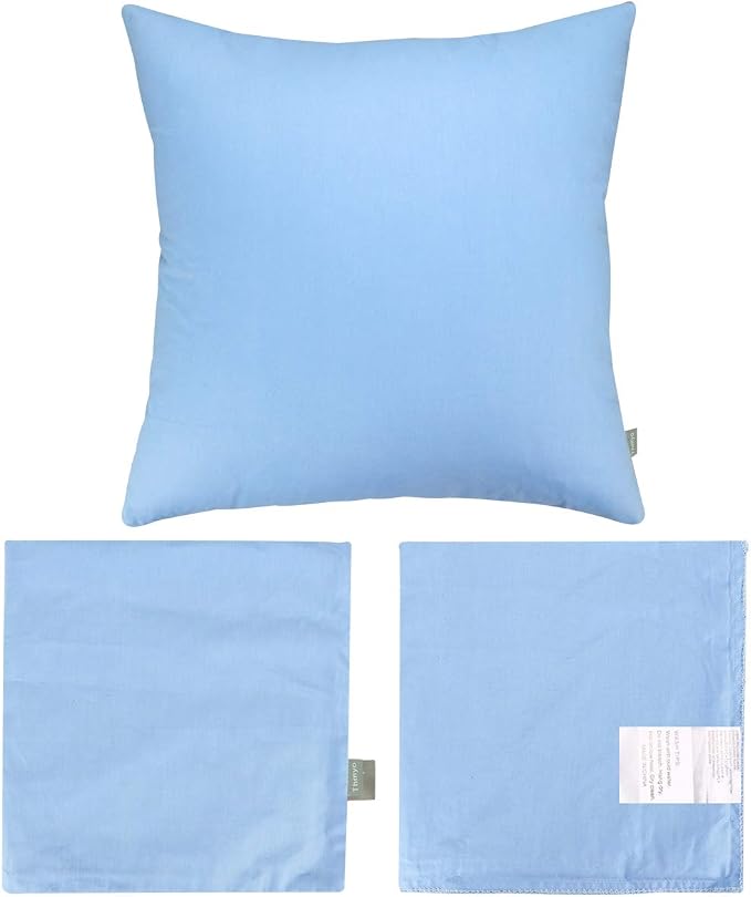 Thmyo 4-Pack 100% Cotton Comfortable Solid Decorative Throw Pillow Case - Image 7