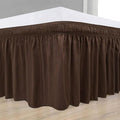 Chocolate Wrap Around Bed Skirts by Unknown