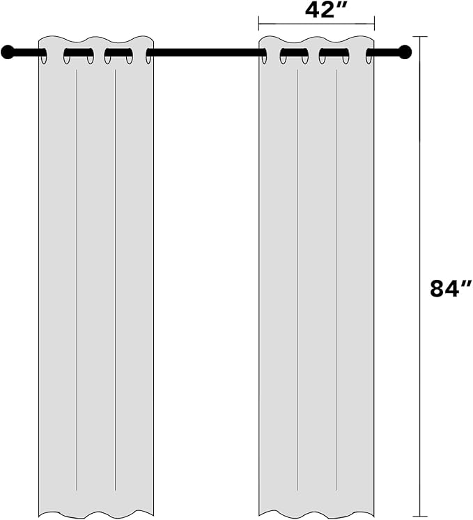 PrinceDeco Navy Blackout Curtains 84 Inches Long, 100% Light Blocking Thermal - Image 9