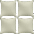 4-Pack 100% Cotton Comfortable Solid Decorative Throw Pillow Case, Thmyo Square by Thmyo