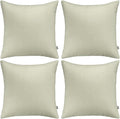 4-Pack 100% Cotton Comfortable Solid Decorative Throw Pillow Case, Thmyo Square by Thmyo