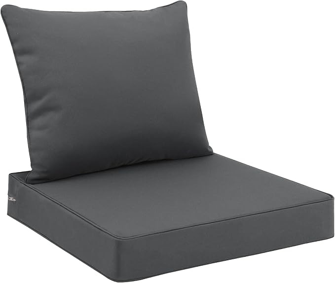 Favoyard Outdoor Seat Cushion Set 22 x 22 Inch Waterproof & Fade Resistant by OutdoorFurnitureAccessories