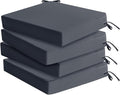 Outdoor Chair Cushions Set of 4: Waterproof & Fade Resistant Deep Seat Cushion by SUMMSUN